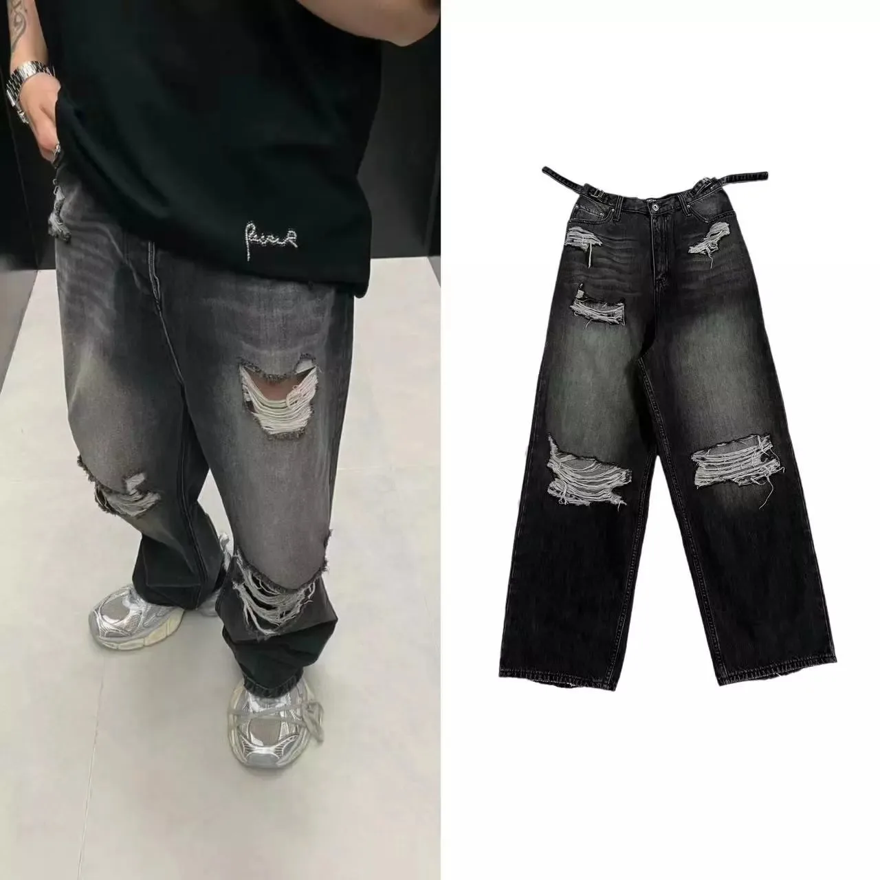 Balenciaga Ripped Denim — Pants find on the LitBuy Spreadsheet