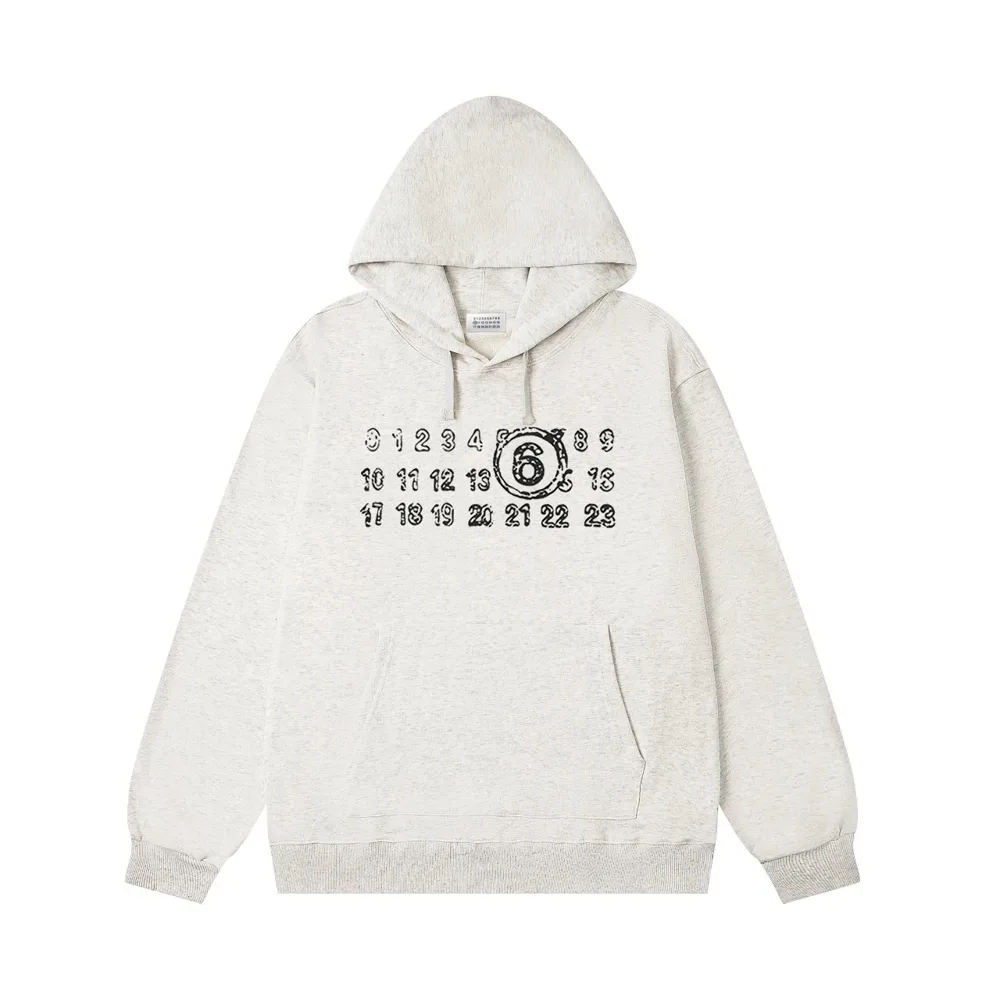 MM6-Style Numbers Logo Hoodie — Hoodies find on the LitBuy Spreadsheet