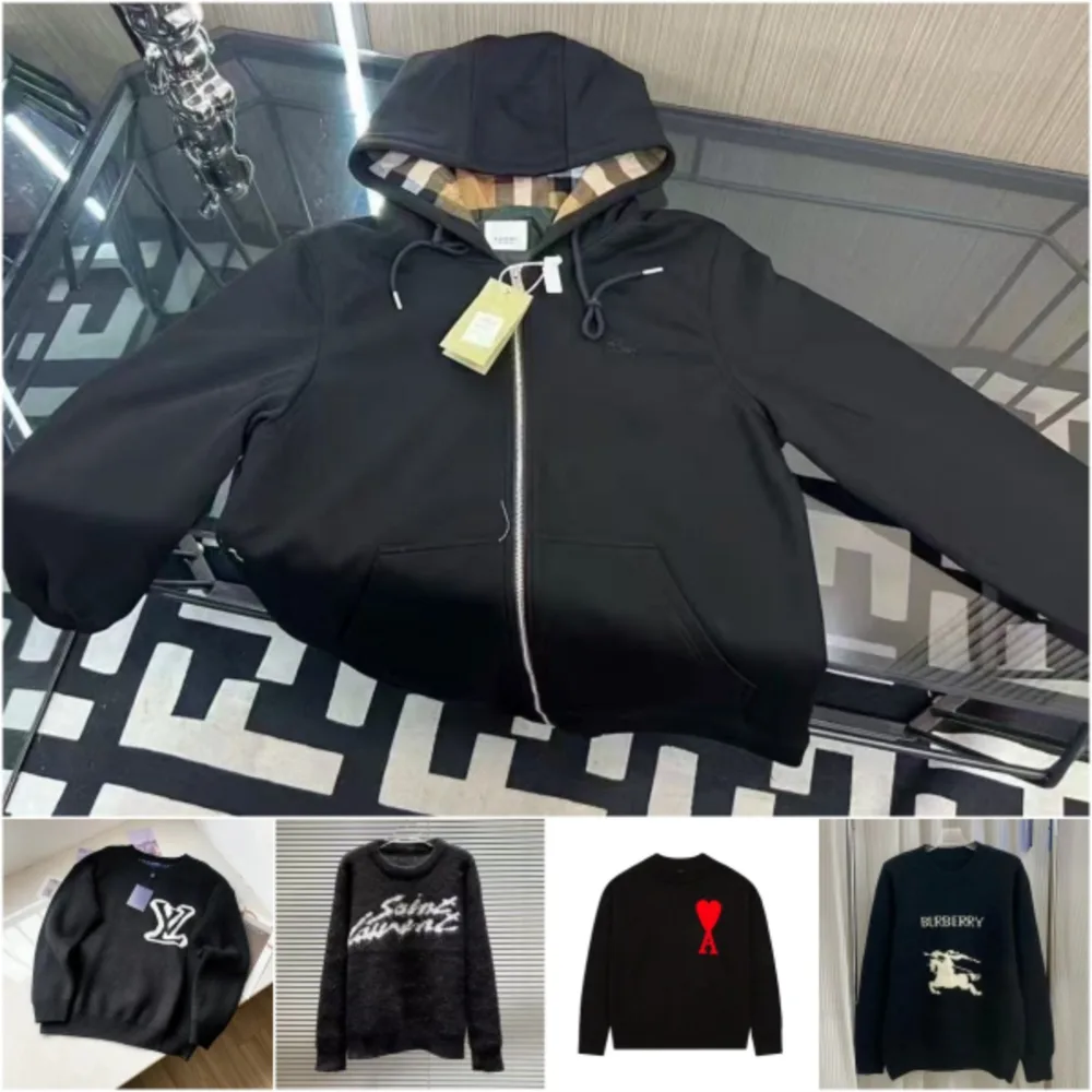 Burberry-Style Check-Lined Zip Hoodie — Hoodies find on the LitBuy Spreadsheet