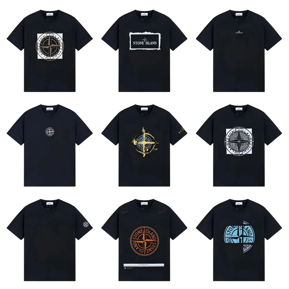 Stone Island-Style Logo T-Shirt — T-Shirts find on the LitBuy Spreadsheet