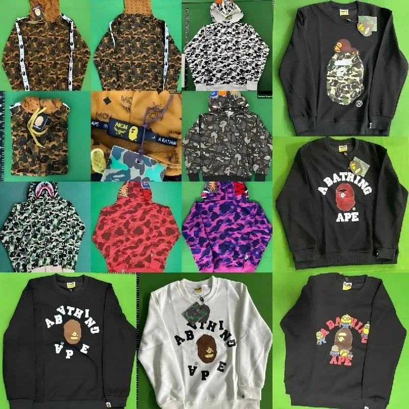 Bape-Style Camo Hoodie & Sweatshirt Collection — Hoodies find on the LitBuy Spreadsheet