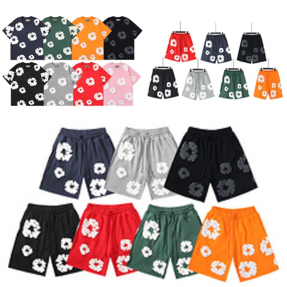 Foam Print Tee and Shorts Set — Tracksuits find on the LitBuy Spreadsheet